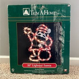 Vintage Lighted Santa Decoration